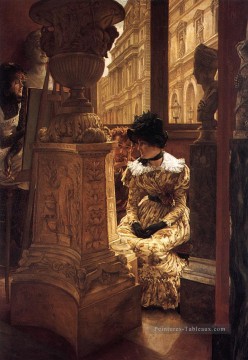 Au Louvre James Jacques Joseph Tissot Peinture à l'huile